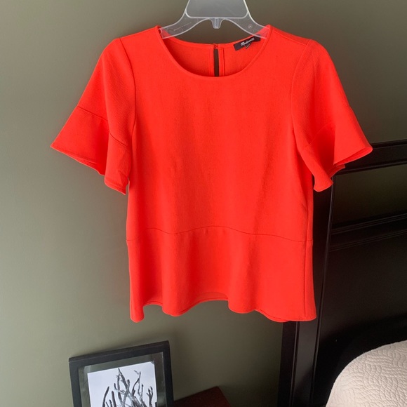 Madewell Poppy Peplum Top - Picture 1 of 7